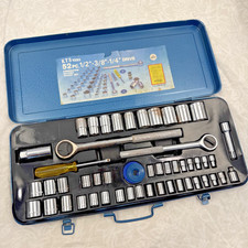 Vintage Kts 52 Piece Ratchet Socket Set 6 Point Sockets In 14 38 12 Inch