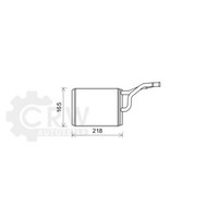 WäRmetauscher Innenraumheizung FüR Chrysler Grand Voyager V 2.8 CRD Bj.07-20