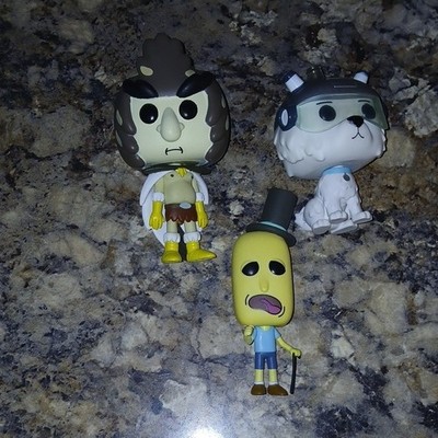 Funko Pop! Vinyl Rick and morty characters and Remote