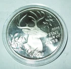 2015 Texas Metals Deer  1 troy oz. .999 Fine Silver Round