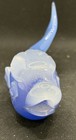 Archimede Seguso Murano Blue&White Glass  Fish/White Paperweight Rare Italy — photo 4