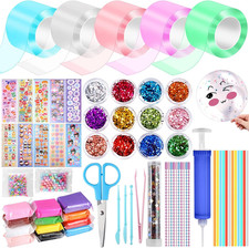 5 Pcs Nano Tape Bubble Kit,1M/3.28 Ft Each Roll Nano Tape Bubbles Double Sided T
