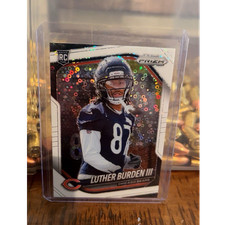 Panini Prizm 2025 Luther Burden III #331 Chicago Bears Disco Prizm Rookie Card. rookie card picture