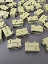 100 NUEVO LEGO 1 X 2 EJÉRCITO VERDE OLIVA OSCURO LADRILLO PARED CASTILLO PERFIL PIEDRA