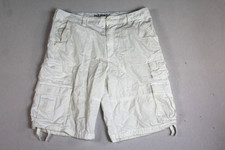 Old Navy Men White Cargo Shorts Heavy Stain Y2K Size 36