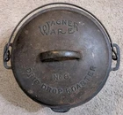 Vtg WAGNER WARE No 8 Drip Drop Roaster Cast Iron Dutch Oven Cooking Pan & Lid