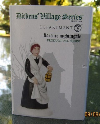 2010 Department 56 Dickn's Village Series #808897 FLORENCE NIGHTINGALE Unused