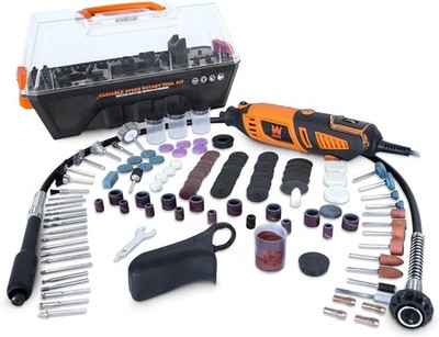 WEN 1.3-Amp Variable Speed Steady-Grip Rotary Tool with 190-Piece Accessory Kit