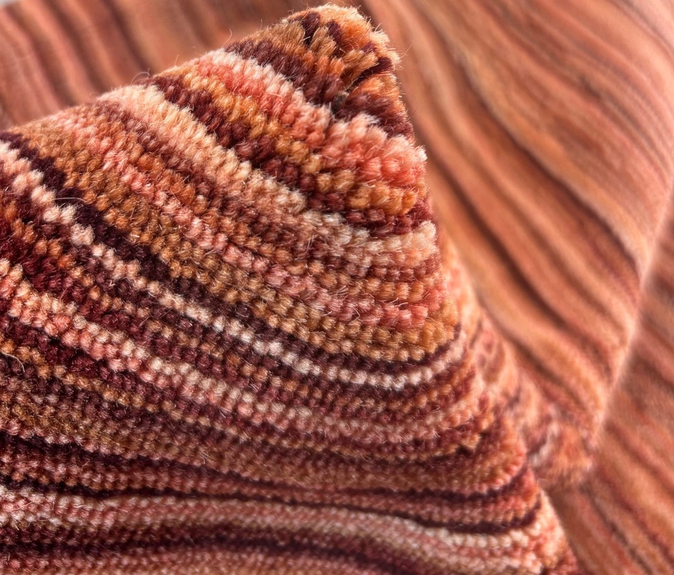 Orange Rot160X230 cm Teppich 100% Wolle Orientteppich Handgetuftet HT351 - Bild 2 von 4