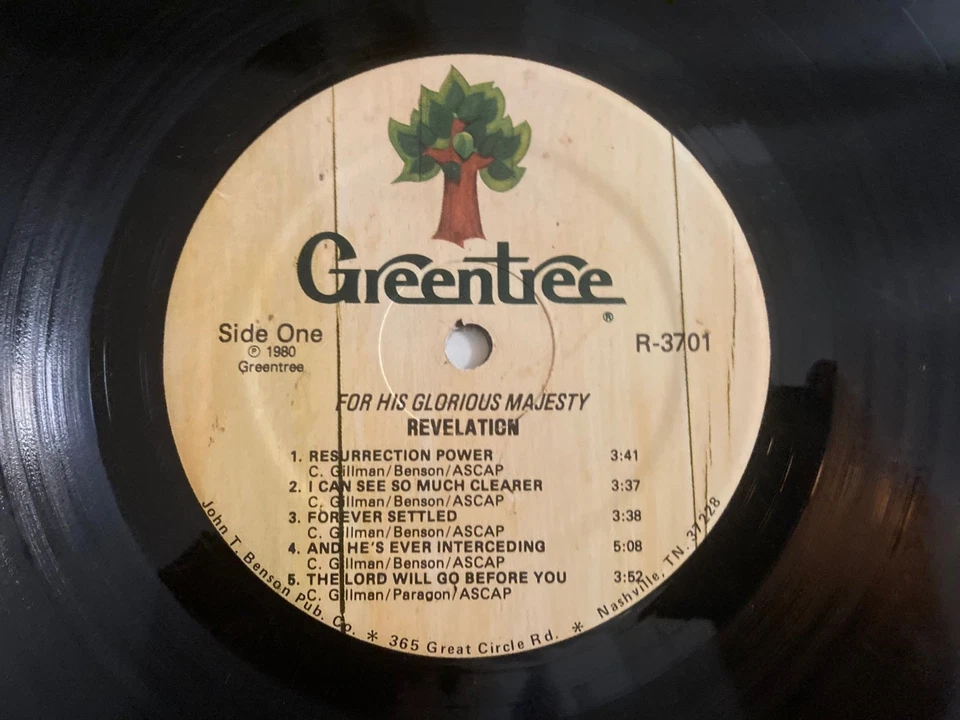 1980 Revelation For His Glorious Majesty Gospel Christian Vinyl LP Record VG/VG - Image 2 of 2