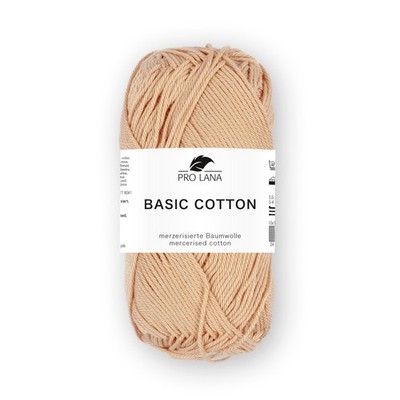 BASIC COTTON von PRO LANA - APRICOT (225) - 50 g / ca. 125 m Wolle