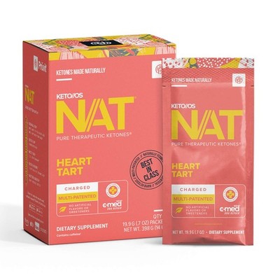 PRÜVIT Keto OS NAT HEART TART CHARGED  Keto 20 PACK Exp09/27 FAST SHIP USA