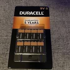 Duracell Coppertop 9V Alkaline Batteries 9 Volt - 8 Pack NEW SEALED