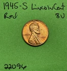 1945 S  Lincoln Wheat Cent Penny 1c BU Uncirculated Mint State Coin