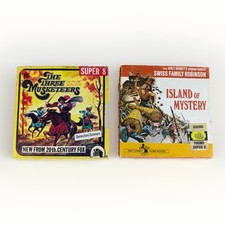 Super 8 Films Lot Of 2: The Three Musketeers 1973 Island of Mystery Disney