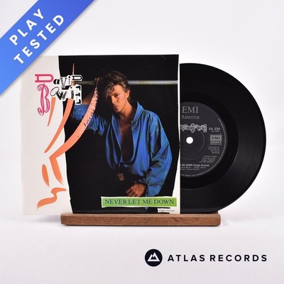 David Bowie - Never Let Me Down (Single Version) - 7'' Vinyl Record - EX/EX