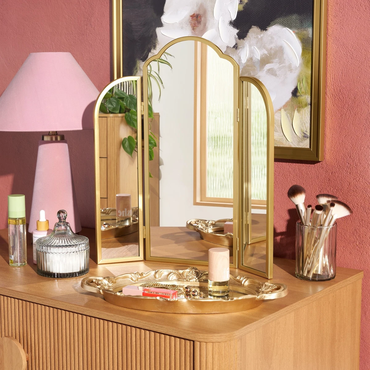 dressing mirror Newly Designed Smart Mirror Dressing Table With Drawers And Storage Ca