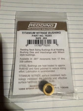 Redding Neck Sizing Die Bushing .293", Titanium Nitride USED # 76293