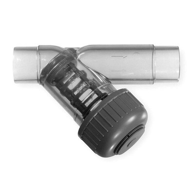 GF PIPING SYSTEMS 192306350 Y Strainer,20 mesh,PVC 1CLR5