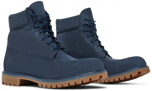 TIMBERLAND 6 INCH PREMIUM MEN’S BOOT MEDIUM BLUE NUBUCK NEW W BOX SIZE 8.5 READ