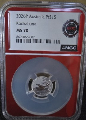 NGC 2026P Australia Pt$ 15 Kookaburra MS 70 1/10 oz Platinum | eBay