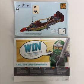 Lego Destiny's Shadow 70623 Ninjago 100% Complete Set Cole Lloyd Garmadon Ninja