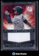 2015 PANINI ELITE #13 FRANCISCO LINDOR FUTURE THREADS JERSEY ROOKIE RC