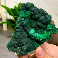 200G Natural VELVET Azurite/Malachite cat's eye specimen crystal mineral-Congo