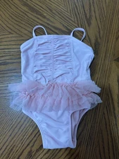 Baby Girls size 6-12 mo 18 mo OLD NAVY Pink Ballet Dance Leotard ~ Tulle Ruffles