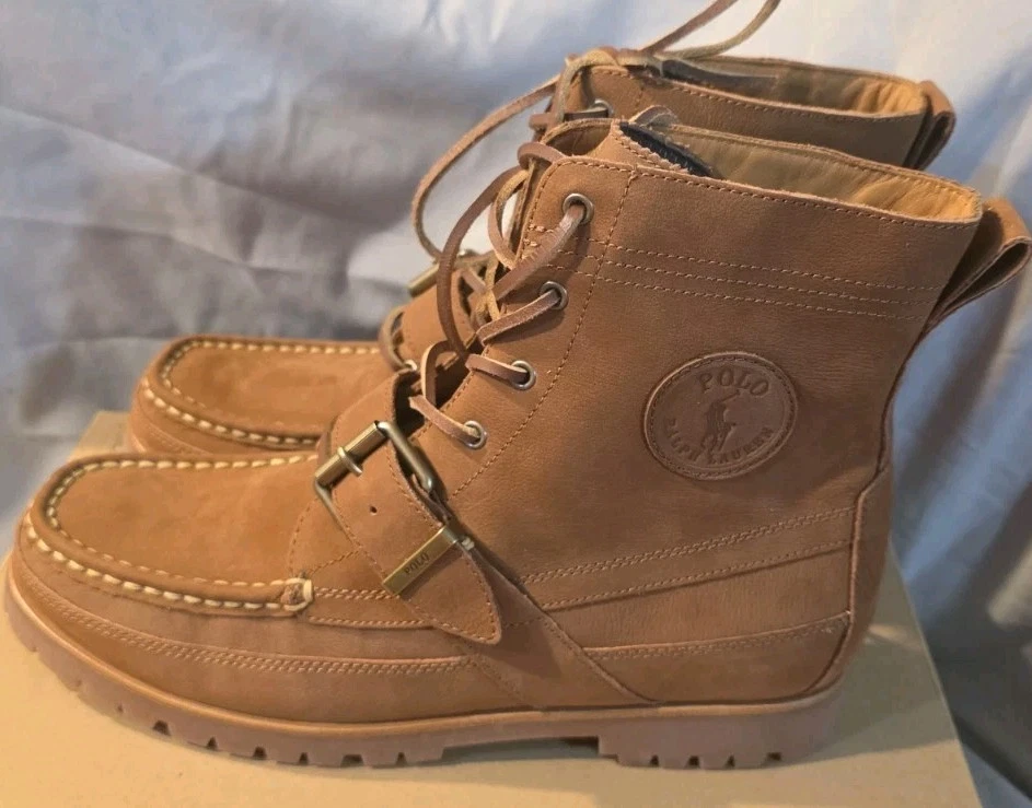 Polo Ralph Lauren Leather Upper Brown Boots for Men for Sale  display picture 3