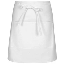 Kitchen Supply White Half Bistro Apron 19" L By 27" W
