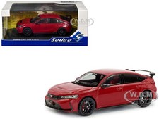 2022 HONDA CIVIC TYPE R RALLY RED 1/43 DIECAST MODEL CAR BY SOLIDO S4314303