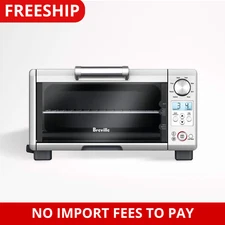 Breville 1800W Mini Smart Toaster Oven Stainless Steel BOV450XL: Countertop