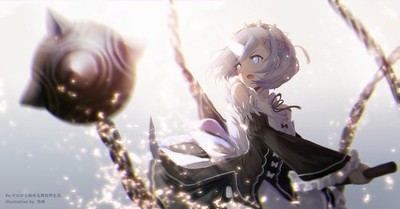 Rem Rezero Kara Hajimeru Isekai Seikatsu Flail CCG Anime Playmat Desk Mat
