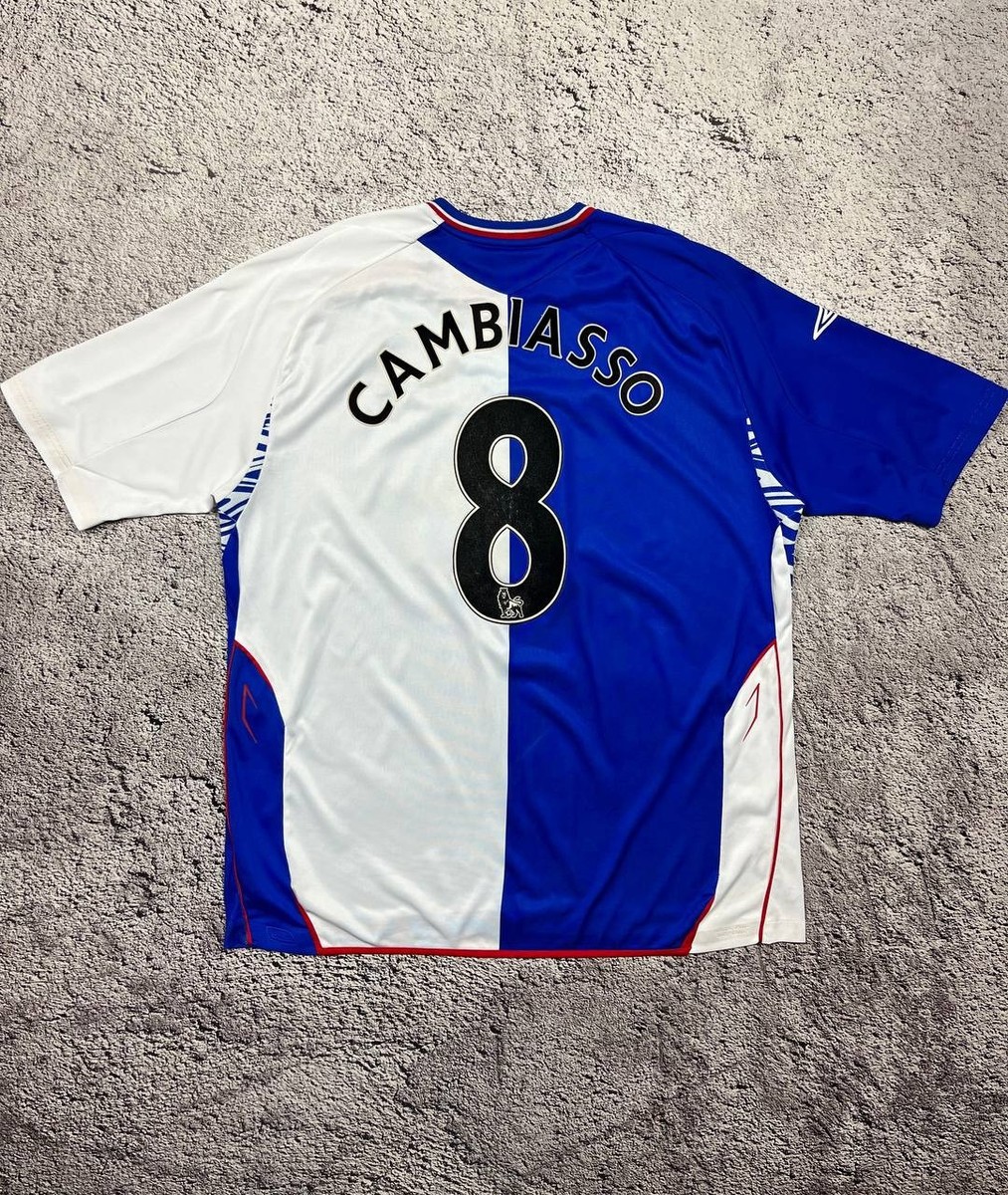 Umbro Blackburn Rovers Home Football Shirt Cambiasso 8 Jersey