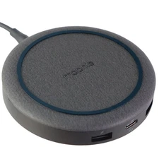 Mophie 10W Wireless Charging Hub with USB-C & USB Ports - Black