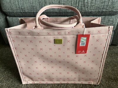 Emirates Luxus Altrosa Große Starke Beuteltasche Tasche Flugzeug Design Neu