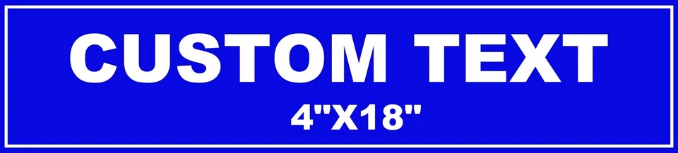 Custom Personalized Aluminum Metal Street Sign 4"x18" Plaque Logo Company Name - Image 3 of 4