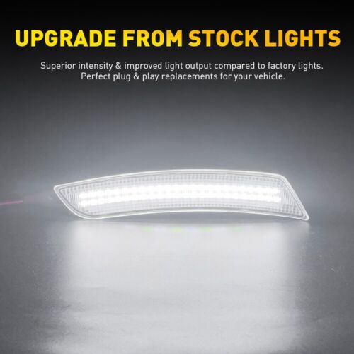 LED Front&Rear Fender Lamp For 16-22 Chevy Camaro Chrome Side Marker Lights - Foto 4 di 13