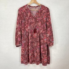 Old Navy Swing Dress Pleated Boho Cottage Core Prairie Back to School Y2K S