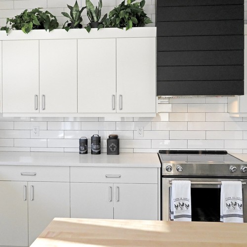 Edelstahl Gebürstetes Nickel Modern Quadratisch Schrank Griff Ziehen Küche 2"-24" - Bild 45 von 46