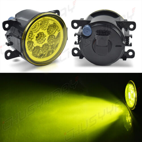 LED Fog Lights Front Bumper Lime yellow for FORD FIESTA 2014-2019 - Picture 2 of 11