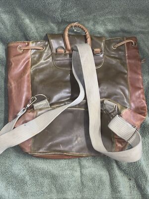 capezio leather backpack Vintage 80-90s Capezio Leather Cinch Backpack Handbag Purse Festival Beach