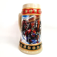 Anheuser Busch 1994 Hometown Holiday Budweiser Holiday Stein Collection With COA