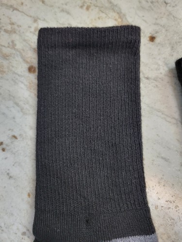 5 Pair Hanes Boys Black&Grey Premium Crew Socks X Temps Medium BNWOT - Picture 5 of 7