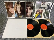 The Beatles Lp White Album 1976 N. M With Photos Poster Capitol