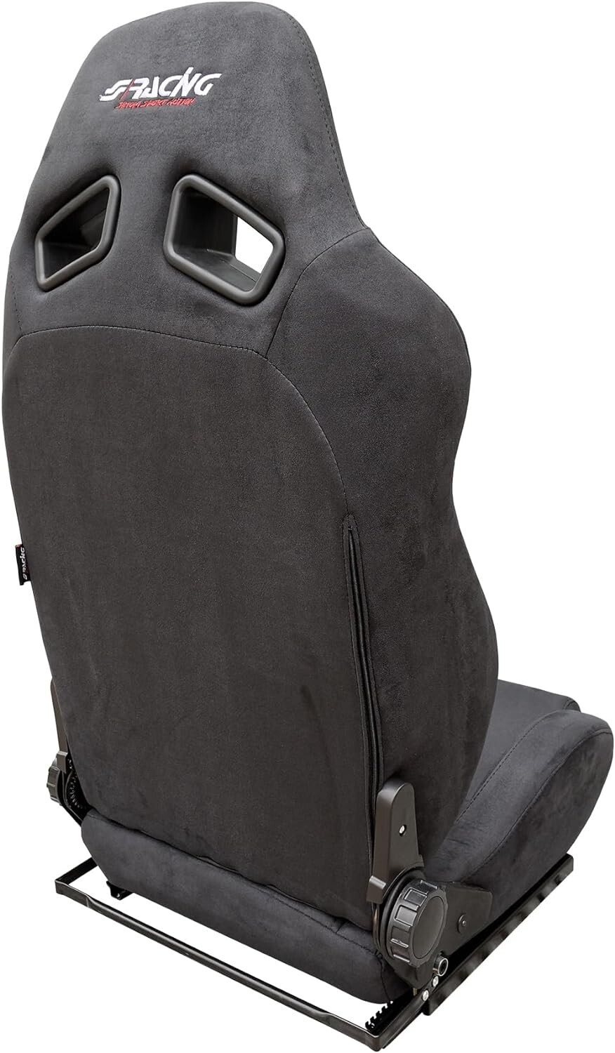 SR x1 SRS/12 Universal Reclining Sports Bucket Seat + Runners Black