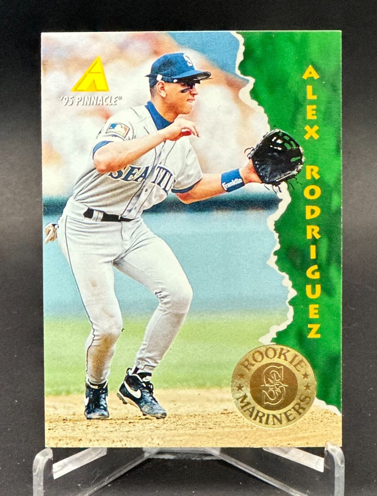 1995 Pinnacle - #132 Alex Rodriguez  [sharp, crisp corners]  PERFECT SHAPE!