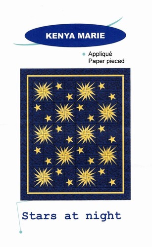 Sterne bei Nacht Quiltmuster von Kenya Marie