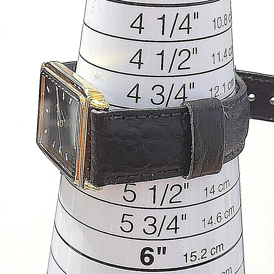 CITIZEN THIN RECTANGULAR WRISTWATCH WITH BLACK FA… - image 8